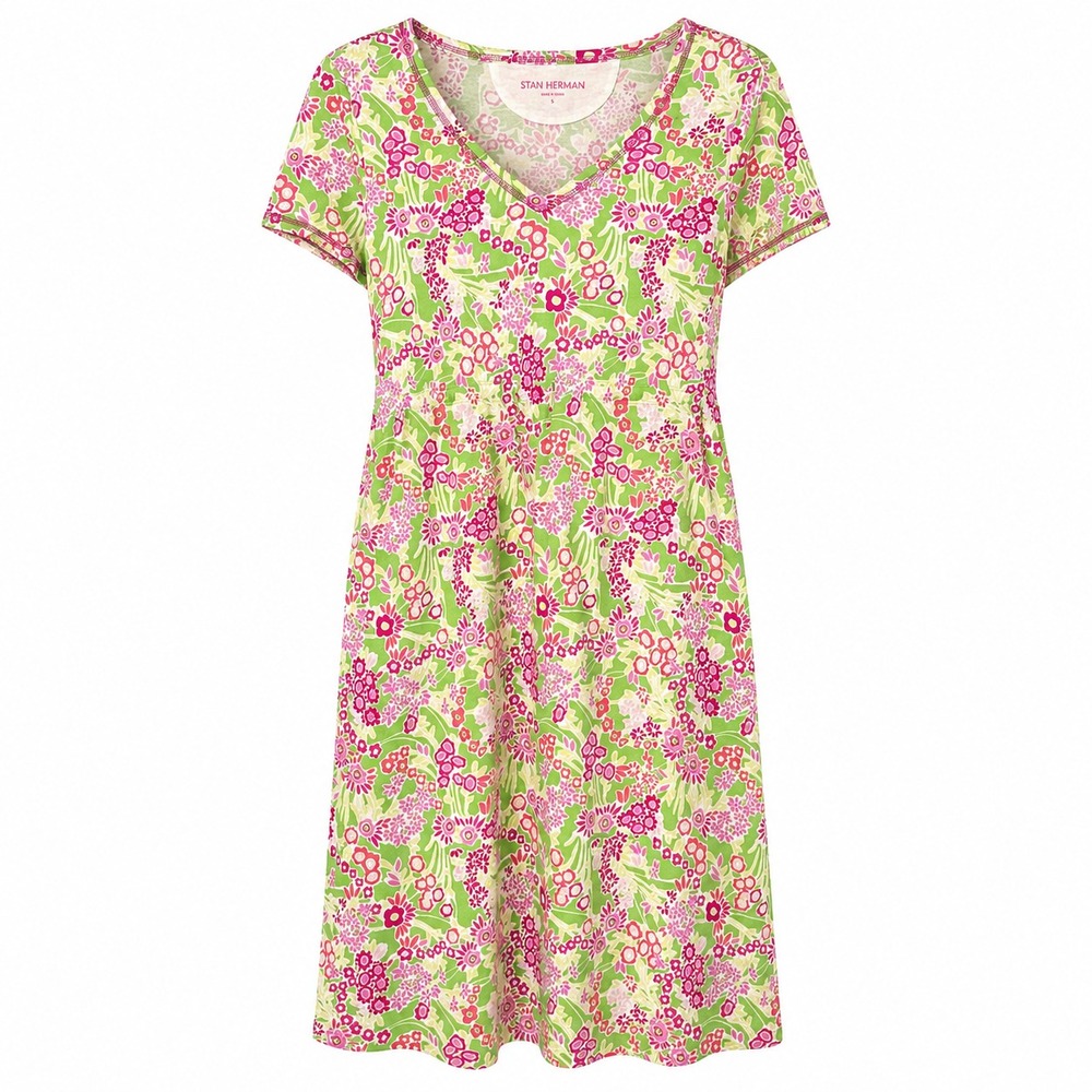 Stan Herman Cottage Floral Midi Dress Women Large Garden Party Grandmillennial